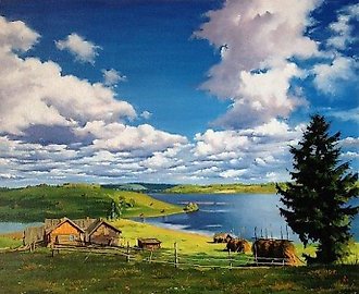 Пейзаж с рекой