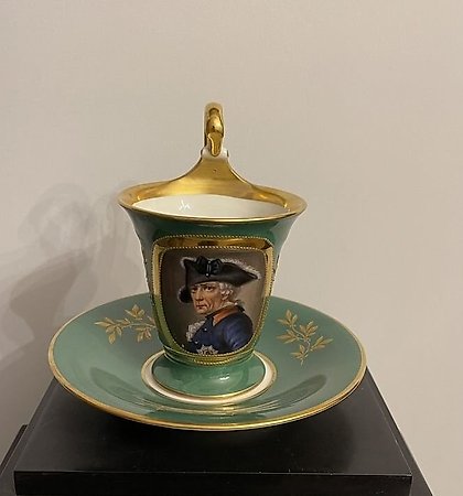 buy Cup with saucer featuring Frederick the Great