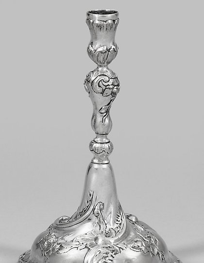 购买 洛可可风格银质台式烛台