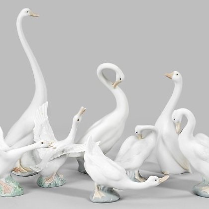 купить Фарфоровые фигурки лебедей из Испании: коллекция Lladro/Nao