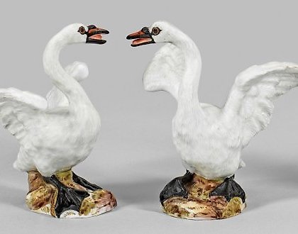 购买 一对天鹅雕塑作为对方。