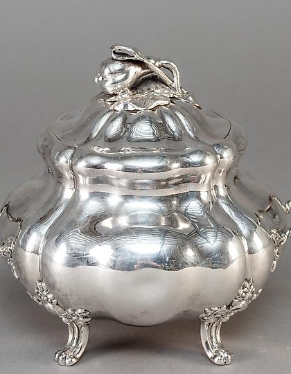 buy Russian silver sugar bowl with lid, Russian Empire (Russia)