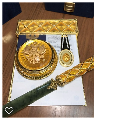 购买 法贝热 Faberge "加冕" 冠冕信刀