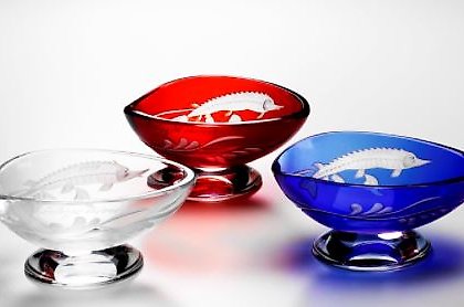 购买 法贝热鱼子酱盒 Фаберже 红色鲟鱼