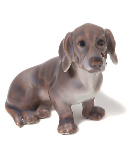 buy The porcelain figure (figurine) "Dachshund" Dahl-Jensen.