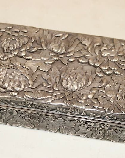 купить Китайская серебряная коробка (шкатулка)