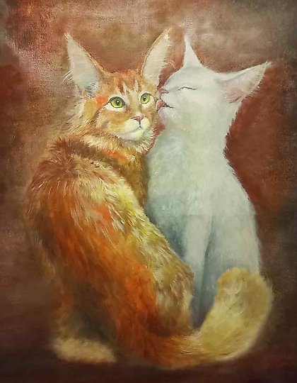 buy The translation of "Любовь кошек" into English is "The love of cats."