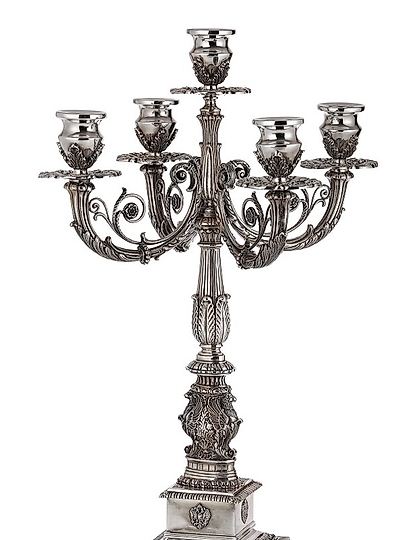 购买 安娜·巴甫洛娃烛台，法贝热，银制