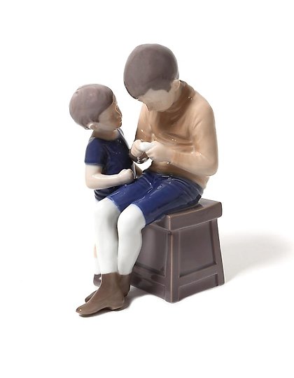 购买 瓷雕像（小雕塑）“汤姆和威利（两个男孩，两个兄弟）”。丹麦，哥本哈根，Bing & Grondahl。