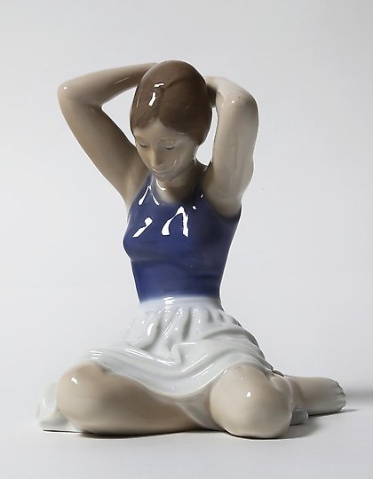 buy "Girl adjusting her hair. Denmark, Copenhagen, Royal Copenhagen."