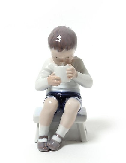 购买 维克多。喝牛奶的男孩。丹麦，哥本哈根，宾格与格朗达尔。