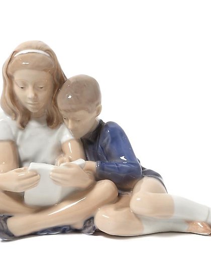 buy Children reading. Denmark, Copenhagen, Royal Copenhagen.