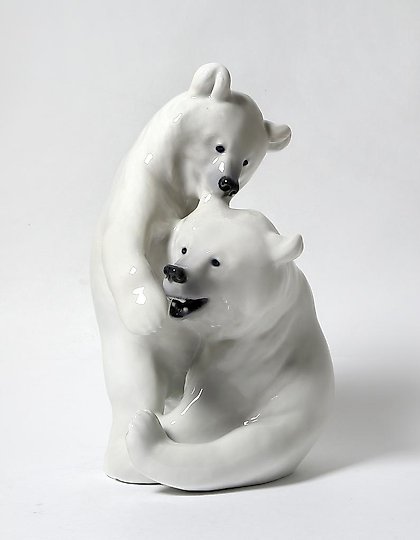 купить Пара играющих медведей. Дания, г. Копенгаген, Royal Copenhagen, 1898 - 1923 гг.