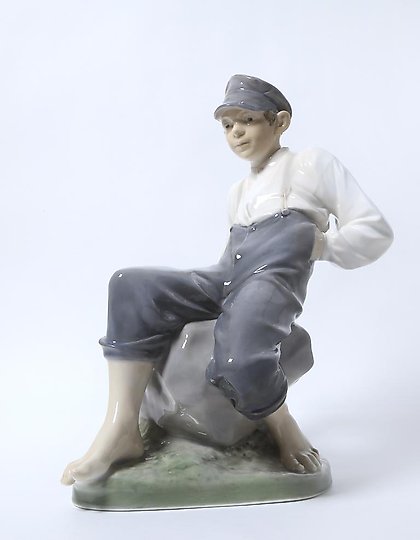 buy "Boy on a stone. Denmark, Copenhagen, Royal Copenhagen."