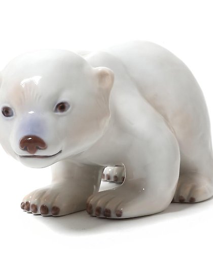 购买 白色北极熊仔。丹麦，哥本哈根，Bing & Grondahl