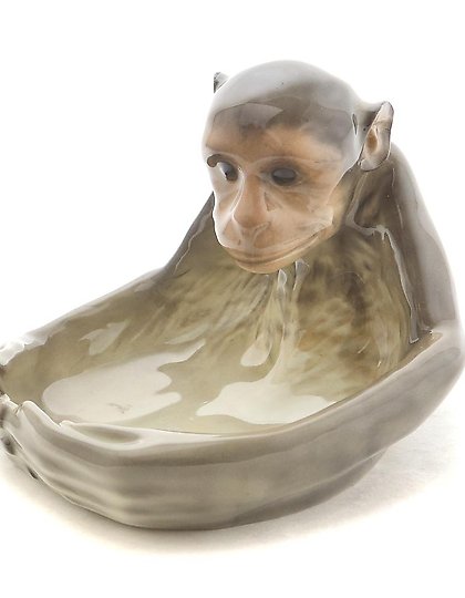 купить Фарфоровая ваза с обезьяной. Rorstrand, 1926 год.