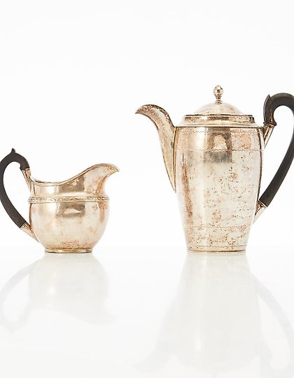 buy Coffee pot milk jug silver 18th century Russia