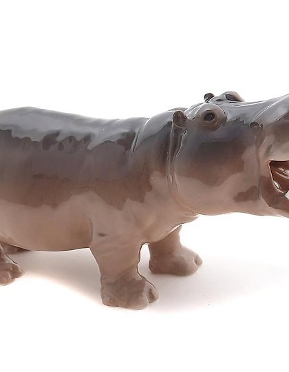 buy Porcelain figure "Hippopotamus". Royal Copenhagen