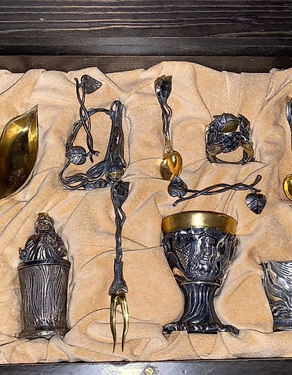 购买 银色套装 俄罗斯童话