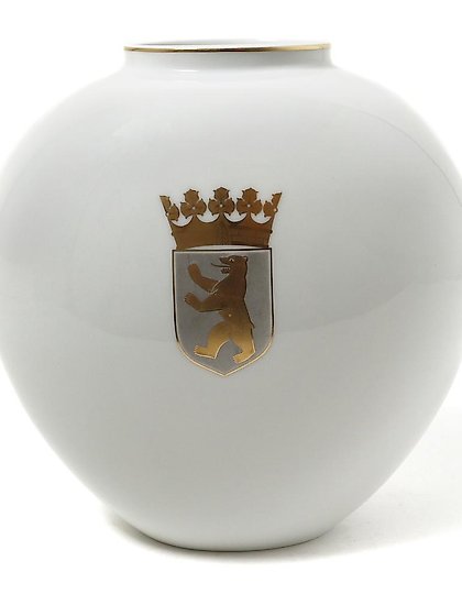 购买 带有柏林市徽的瓷器花瓶。德国，KPM