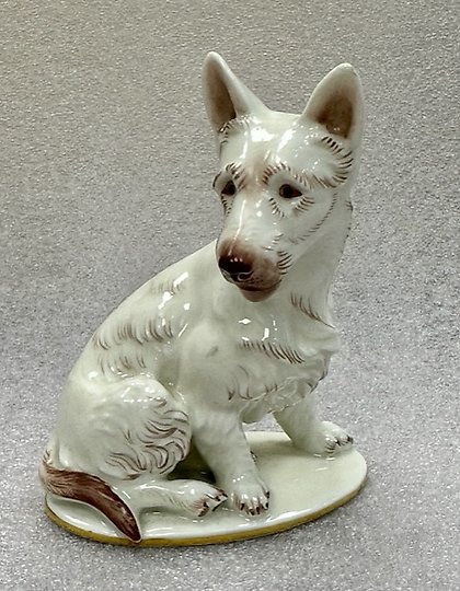 购买 陶瓷雕像“苏格兰犬”。罗森塔尔 泰奥多尔·卡尔纳