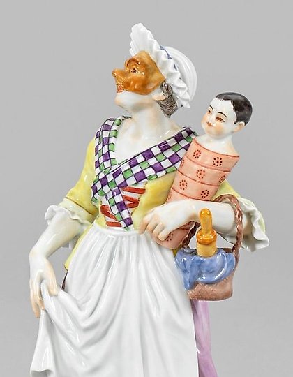 购买 意大利喜剧中的瓷塑像“Gnaga”