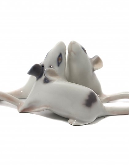 купить Фарфоровая статуэтка "Пара мышей" Royal Copenhagen, до 1923 года.