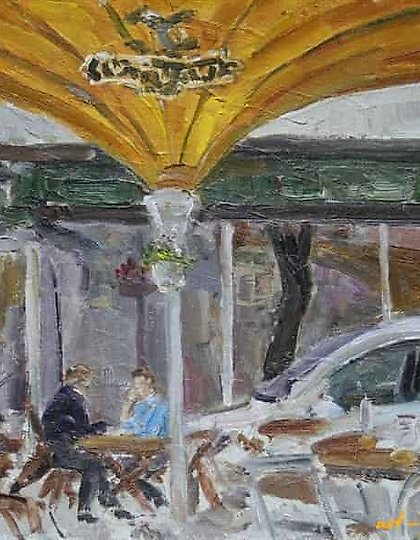 购买 立陶宛。维尔纽斯。会议。纸板,油画。20 x 30 厘米。