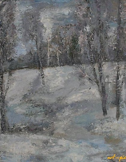 购买 解冻。中密度纤维板，画布，油彩。54 x 70 厘米