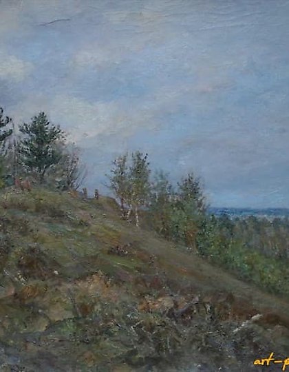 buy Autumn landscape. Cardboard, oil. 52 x 73 cm.