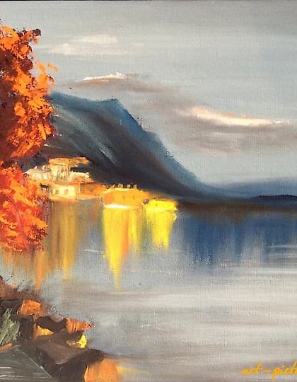 buy Mountain landscape. Oil on canvas.