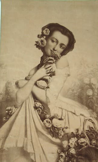 buy "Passion for roses engraving on natural leather"