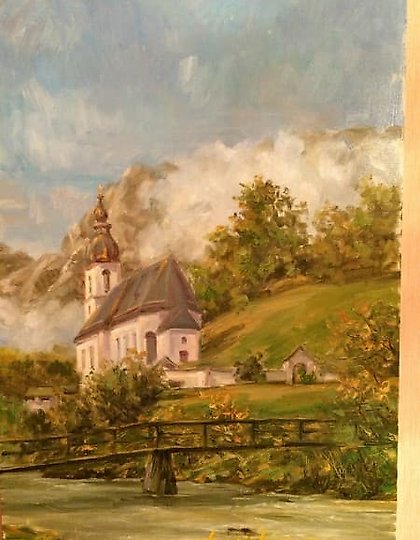 购买 "Мостик" 油画,画布