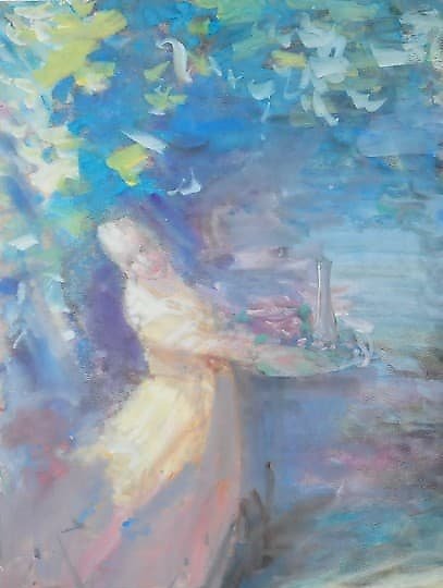 购买 法式沙龙 纸张、水彩、干扰画。