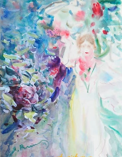 купить Тщеславие Бумага, акварель, гуашь. 