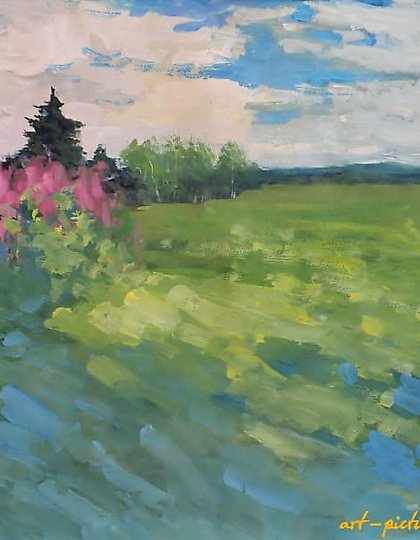 купить Иван чай Бумага, акварель, гуашь.