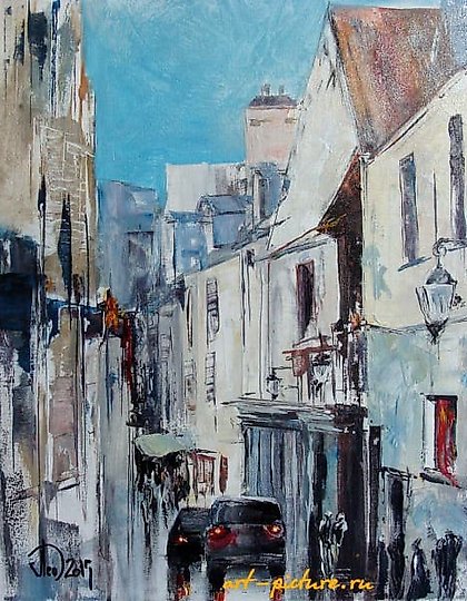 купить Город акрил,холст