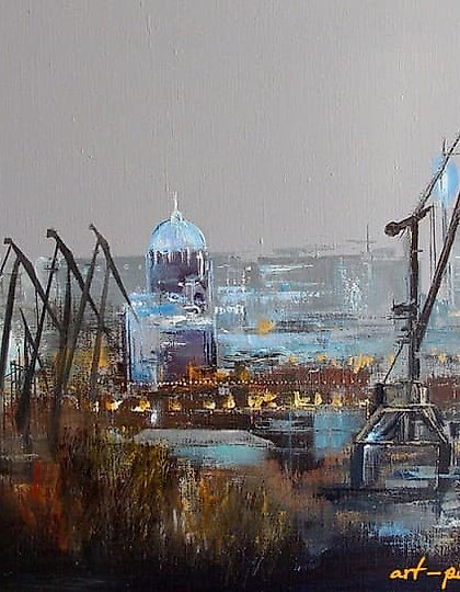 购买 萨马拉。晚间 油画,画布