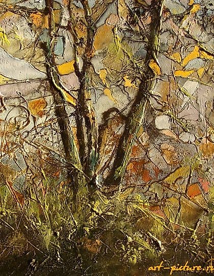 купить Пазловый куст масло,холст