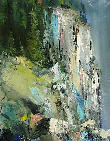 купить Обрыв масло,холст