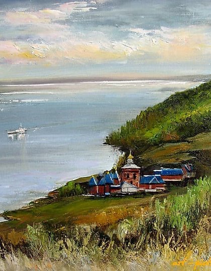 купить Волга у Кашпира масло,холст