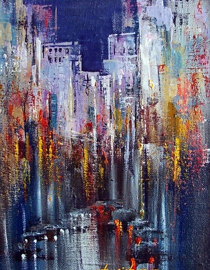 buy "Evening metropolis oil, canvas"