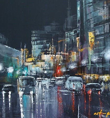 buy "Night City Oil, Canvas"