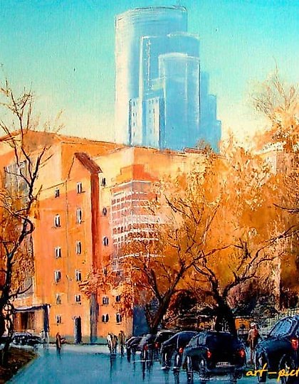 купить Осенняя Самара масло,холст