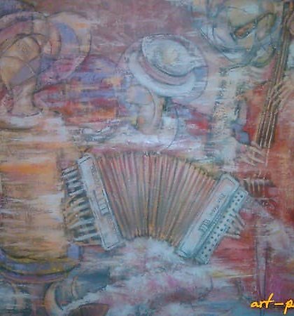 购买 Tango pasión 油画，画布