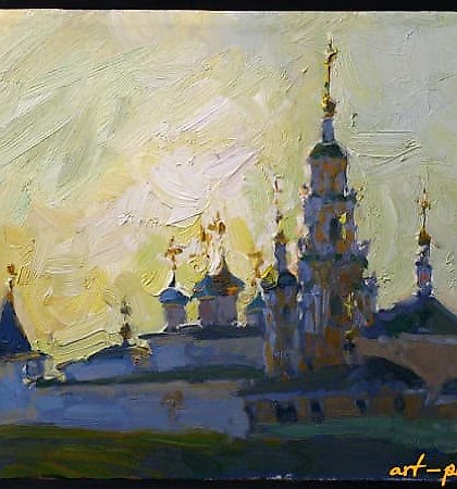 купить Новоспасский монастырь. Москва. Холст, масло.