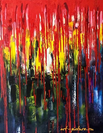 buy "Warm Winter" (illustration for the song by Andrey Kuzmenko) Canvas, oil paint