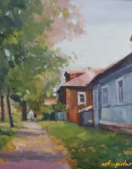 buy The translation of "Летний день холст, масло" into English is "Summer day, canvas, oil."