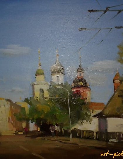 buy Moscow. Varvarka Street, canvas, oil.