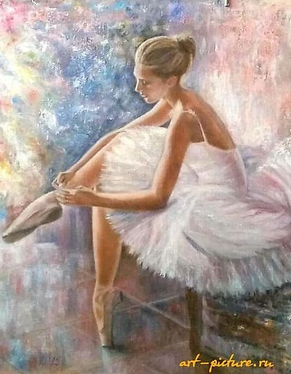buy "Ballet Dancer, oil on canvas"